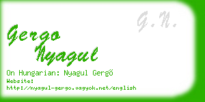 gergo nyagul business card