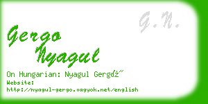 gergo nyagul business card